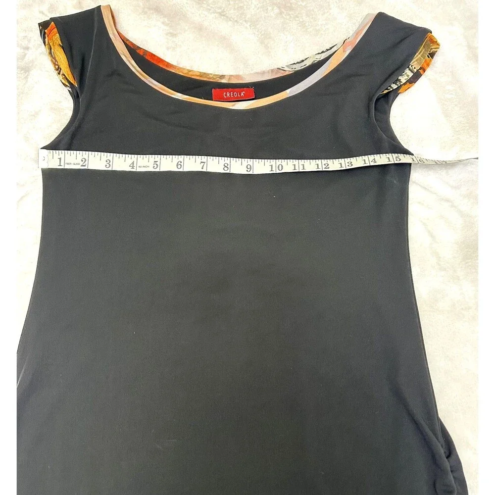 Creola Women's Black Stretch Sleeveless Sheath Dress Sz 6/42